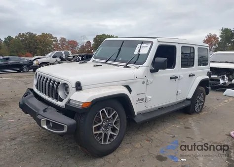 2024 Jeep Wrangler 4-Door Sahara 4X4 from USA, damaged, VIN 1C4PJXEN2RW353438